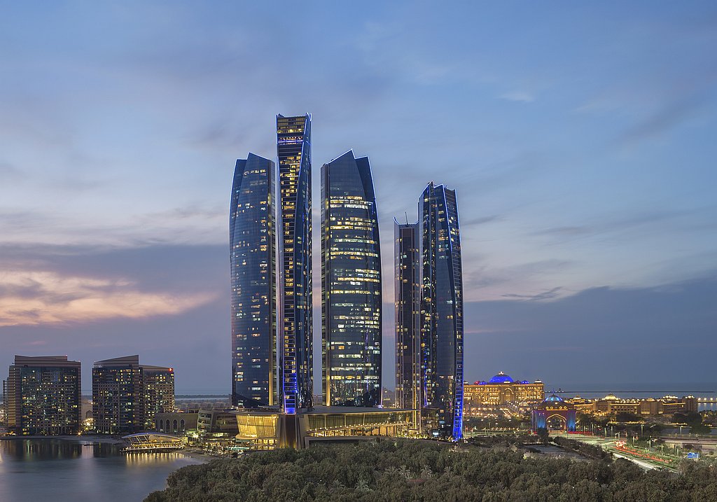 Conrad Abu Dhabi Etihad Towers night view